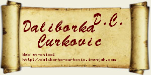Daliborka Ćurković vizit kartica